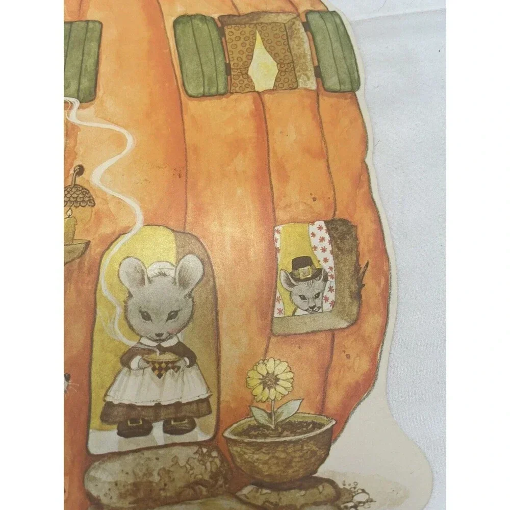 Norcross Die Cut Mouses in the Pumpkin House Fall Cardboard Wall Decoration 12
